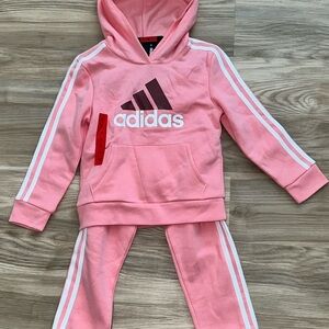 Adidas Youth Tracksuit 2 Piece Set BNWTS Pink BNWTS